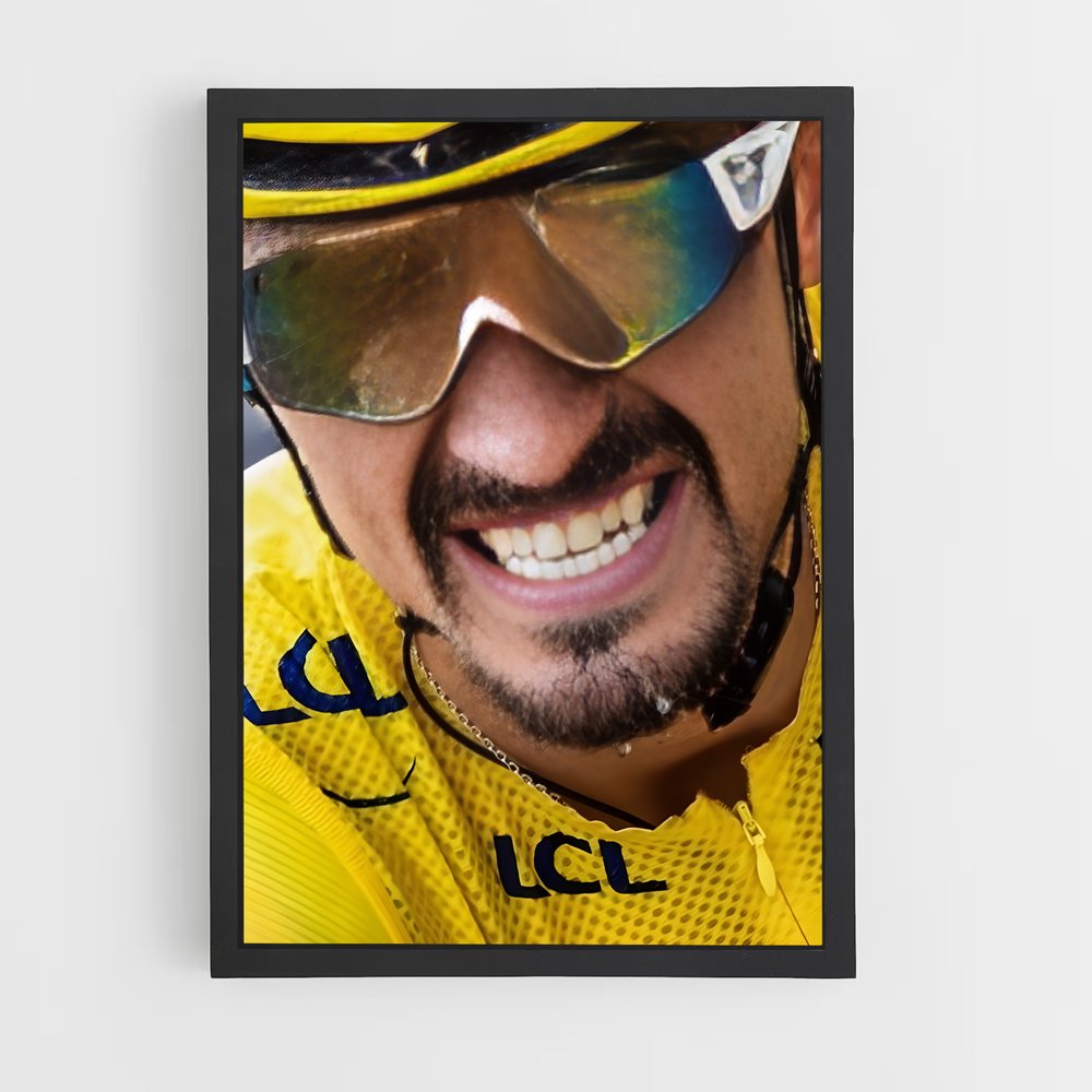 Poster La Force du Jaune – affiche Cyclisme (vue 2)